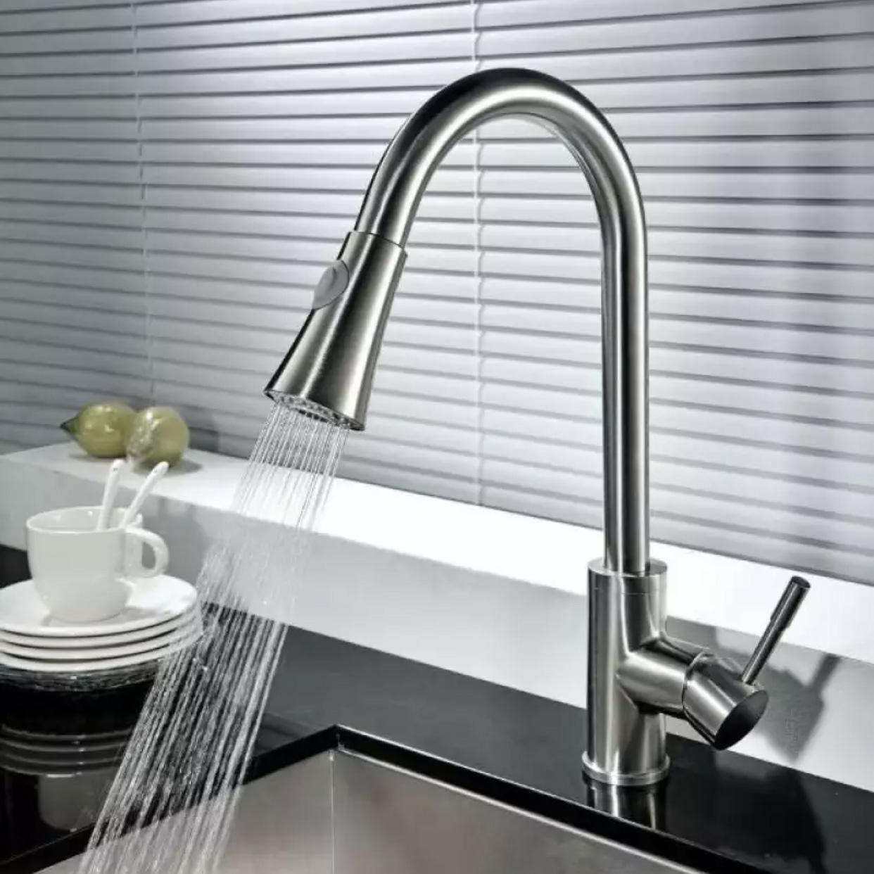 Vòi rửa chén dây rút -  vòi rửa bát dây rút