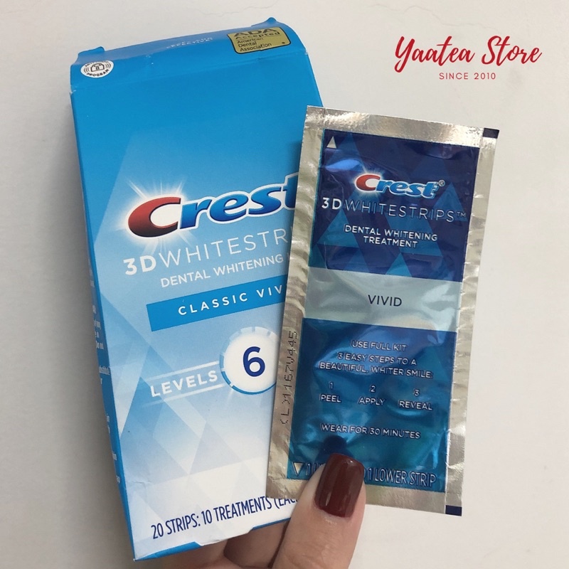 [NEW] MIẾNG DÁN RĂNG CREST 3D WHITE Professional Effects - 30MIN CHÍNH HÃNG (1 bì lẻ)