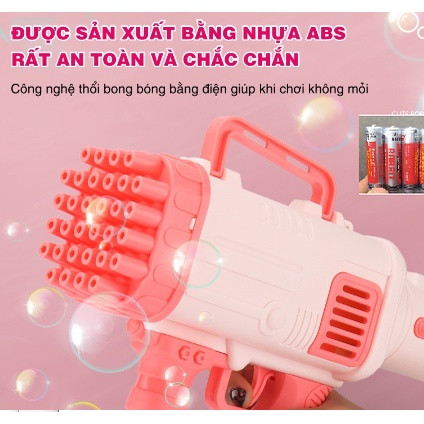 Súng bắn bong bóng hình con cá kèm 2 hũ xà phòng - súng xà phòng cho bé vui chơi bãi biển mùa hè vận động ngoài trời