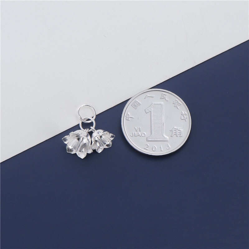 [S925] Charm bạc hoa treo - MH130