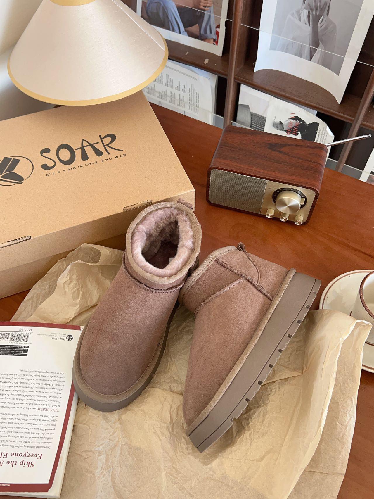 𝐁𝐥𝐚𝐮𝐞𝐁𝐥𝐮𝐦𝐞🦋 (Sẵn - Tăng 1 size) Boot Soar Korea