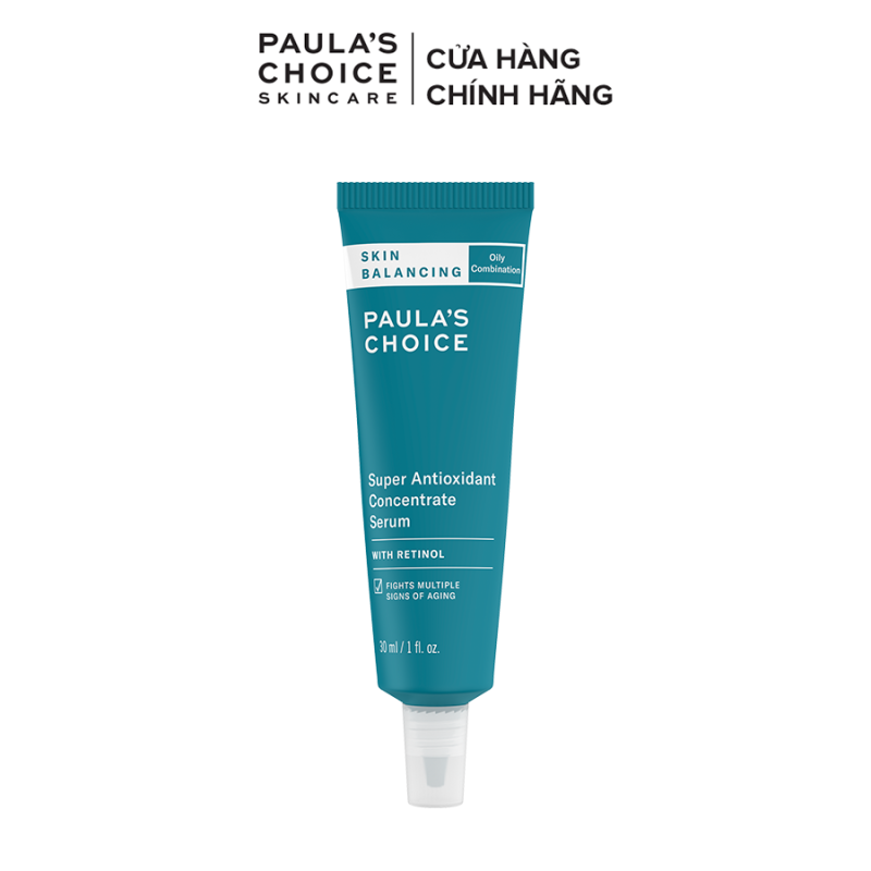 Tinh chất chống lão hóa kiểm soát độ ẩm dưới da Paula’s Choice Skin Balancing Super Antioxidant Concentrate Serum 30ml 3350