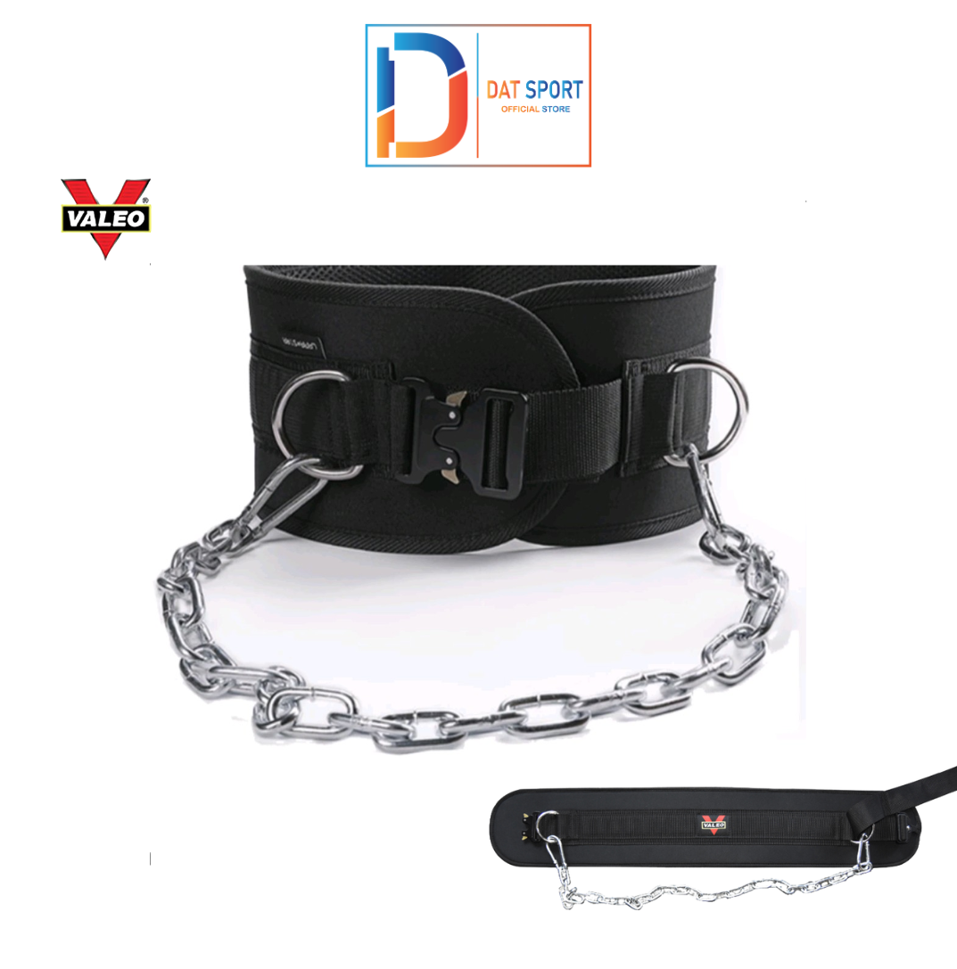 Móc xích tạ valeo, đai lưng có xích treo tạ dip belt valeo, tập xà đơn , xà kép , squat