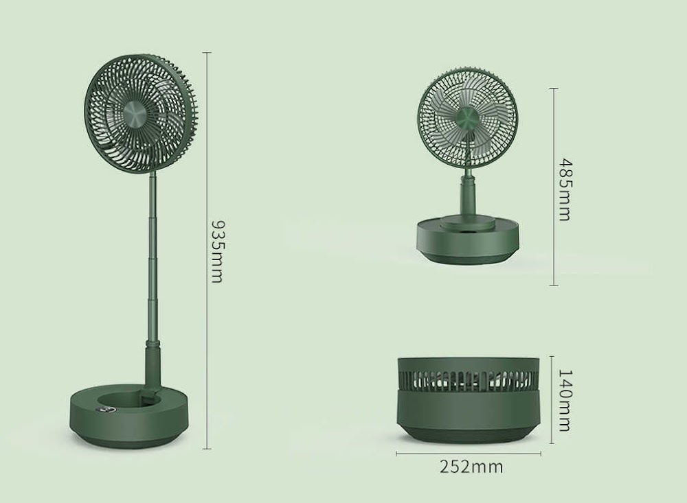 Quạt sạc tích điện đa năng EDON 908