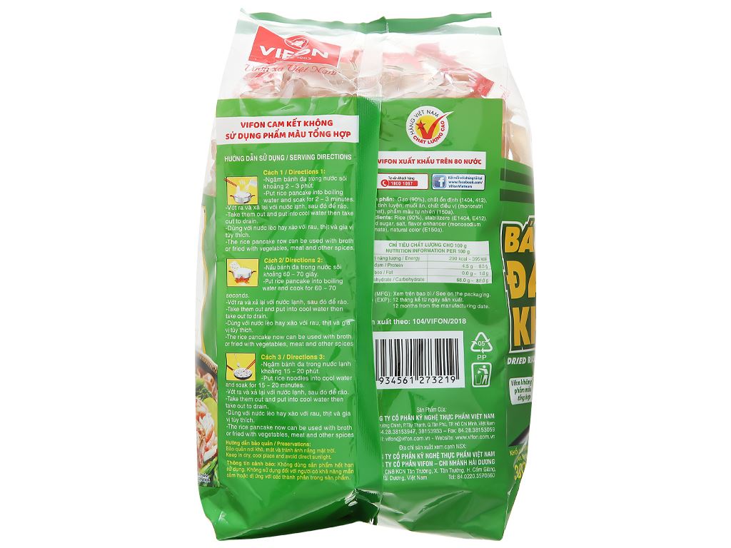 Bánh đa khô Vifon gói 300g