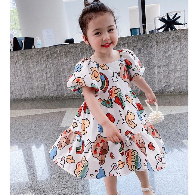 Váy bé gái QATE873 - Đầm bé gái siêu mát