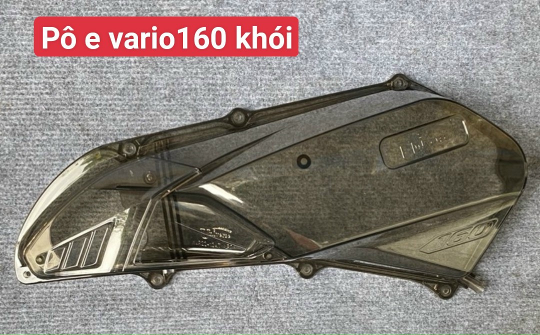"ốp pô e cho honda vario 160 màu khói siêu đẹp"