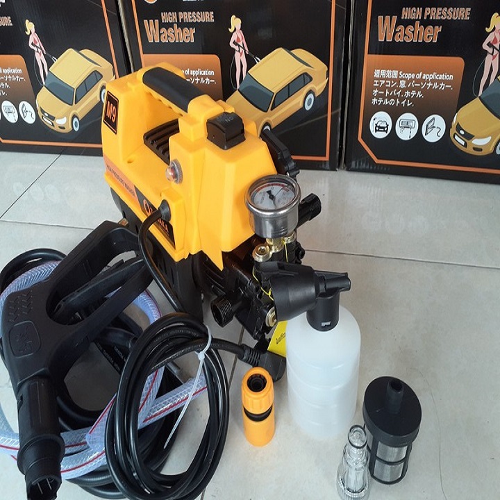 Máy rửa xe máy - - máy rửa xe ô tô TANAKA SAKURA - 2500W 100% dây đồng kèm bình bọt - Video test may