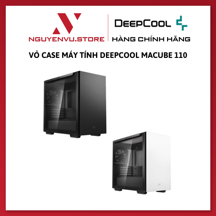 Vỏ Case Máy Tính Deepcool Macube 110 (Black/White/Pink) - Hàng Chính Hãng