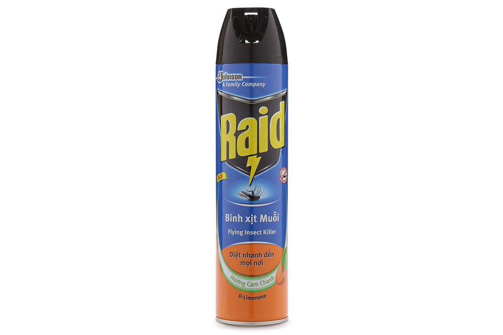 Bình xịt côn trùng Raid mẩu mới 520ml bảo vệ