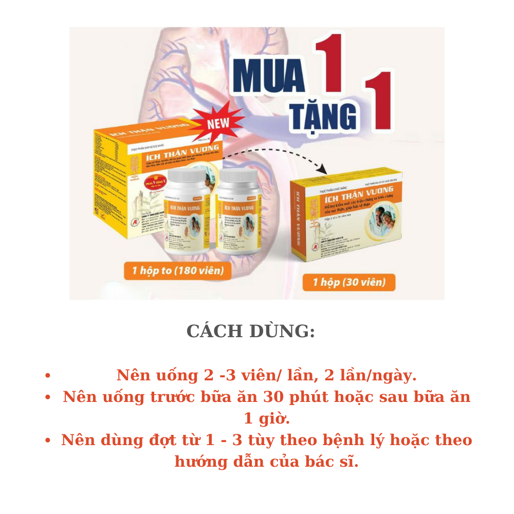 Ích Thận Vương (2 lọ x 90 viên )