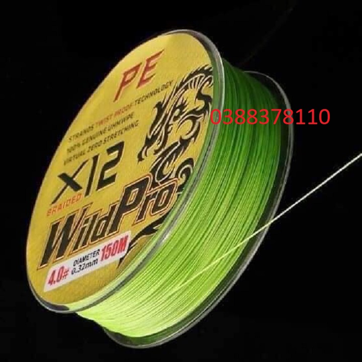 Dây Dù Câu Cá PE Lure X12 Wild Pro 150m