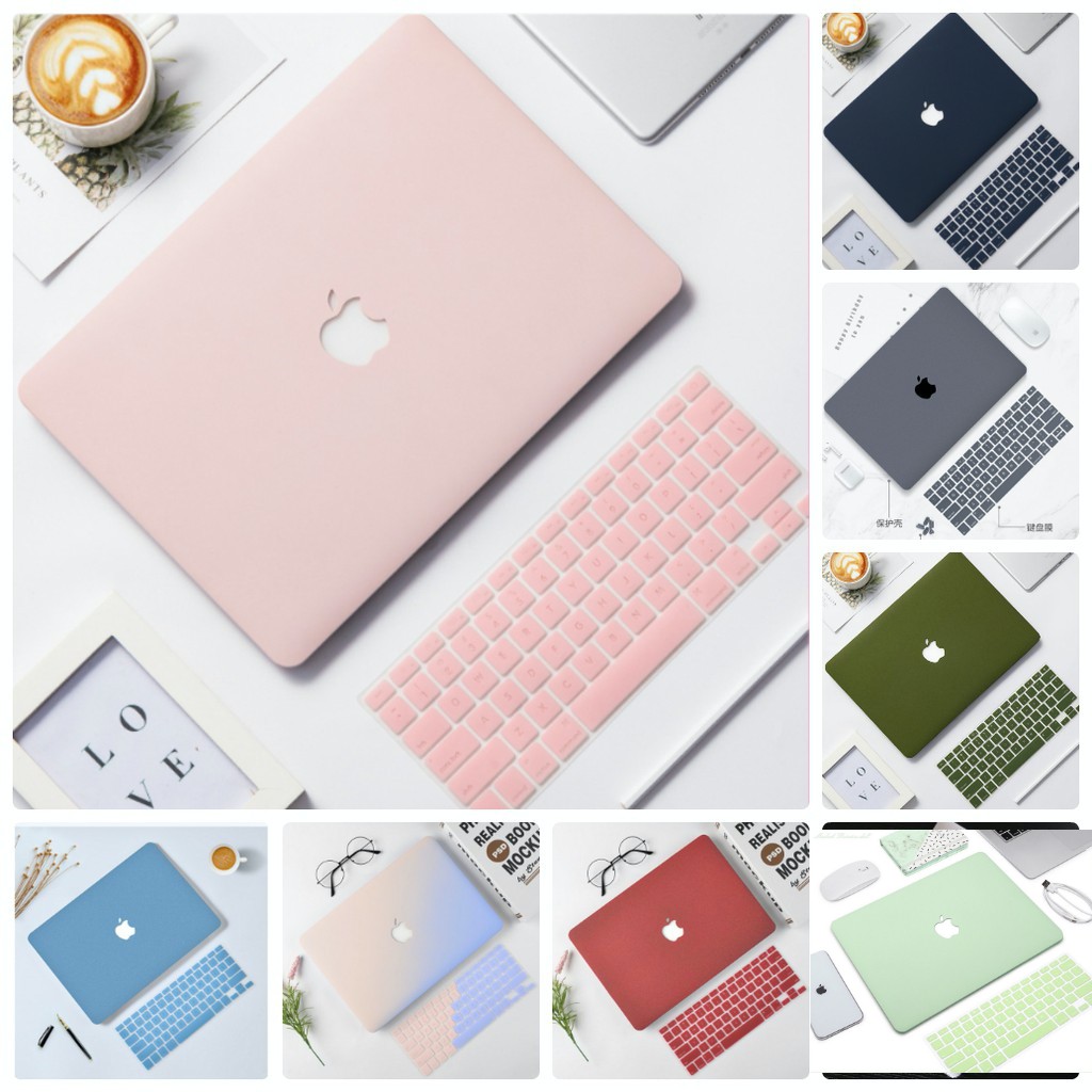 (8MÀU CÓ ỐP M1)COMBO 5IN1 ỐP+PHỦ PHÍM DÀNH CHO MACBOOK(tặng kèm nút bịt bụi + kẹp chống gãy sạc)