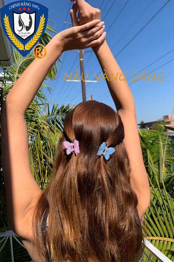 Thuốc Nhuộm Tóc Màu Nâu Vàng + kèm trợ