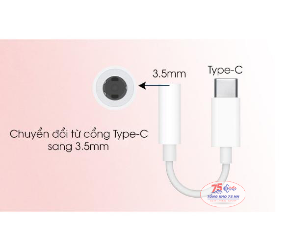 Cáp chuyển Type C sang Jack âm thanh 3.5mm