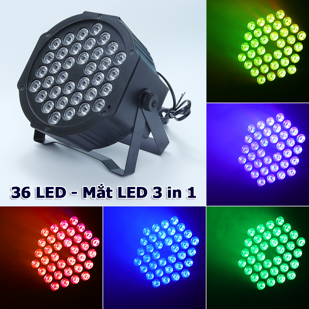 Đèn led sân khấu Flat Par Light 36 Led cảm ứng âm thanh
