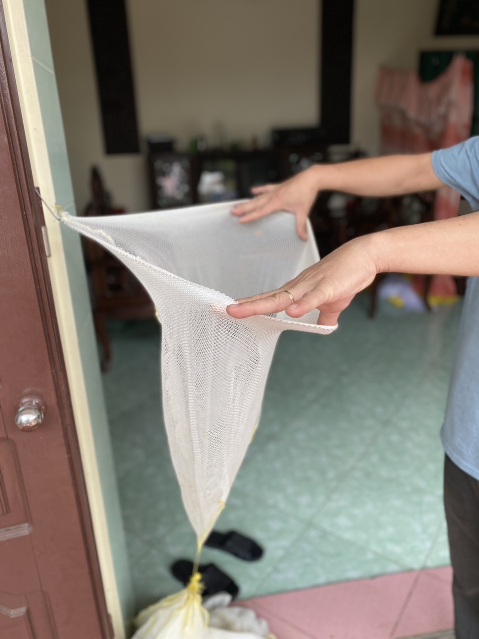 Shrimp Catching Net, Fish Catching Net (Large, Soft Thread - Frameless)