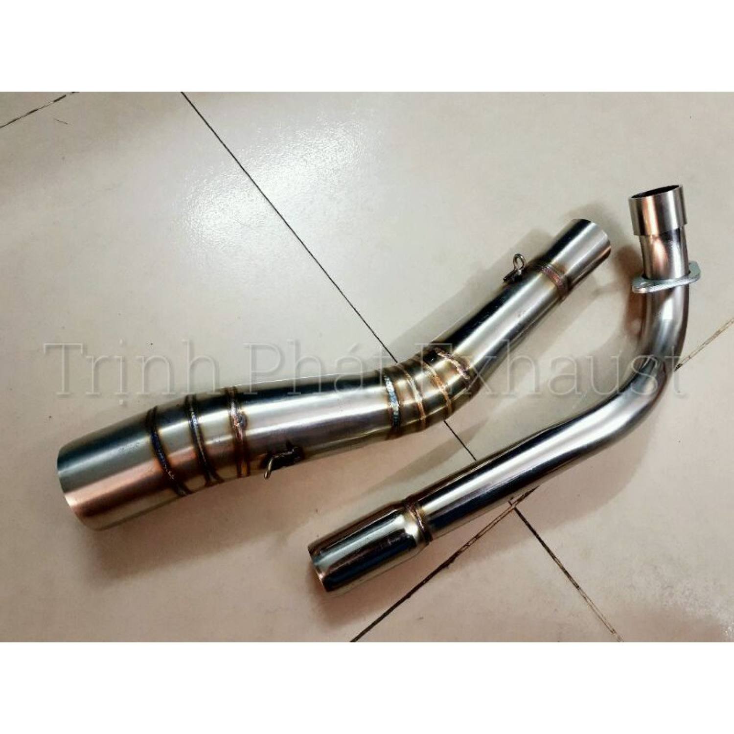 Cổ pô 2 khúc Wave Sirius 304 siêu đẹp