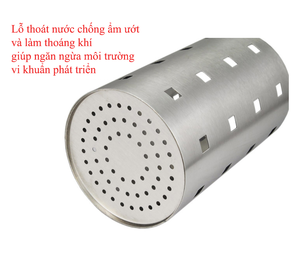 Ống cắm đũa Inox 304 trọn đời không gỉ sét