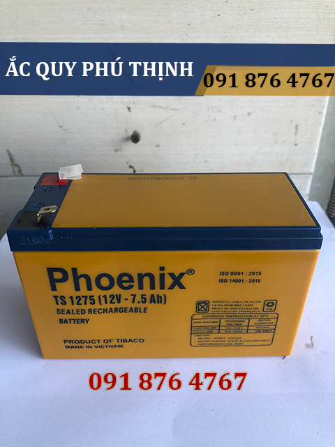 Ắc quy Phoenix 12V 7.5Ah TS1275