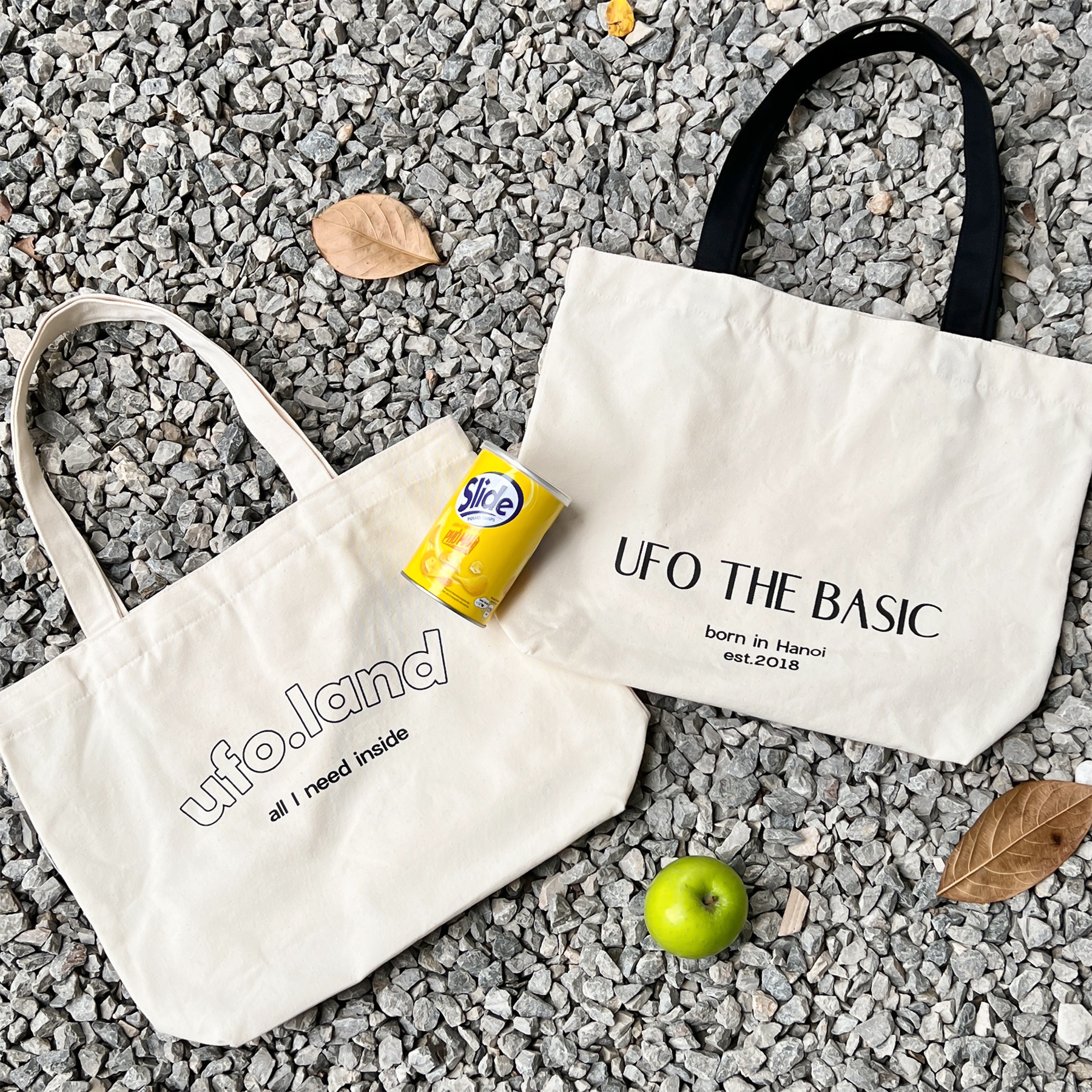 [Nhập LAZLOOK99 GIẢM 100K/500K] Túi Big Tote vải bố dày dặn size lớn - by ufo.thebasic