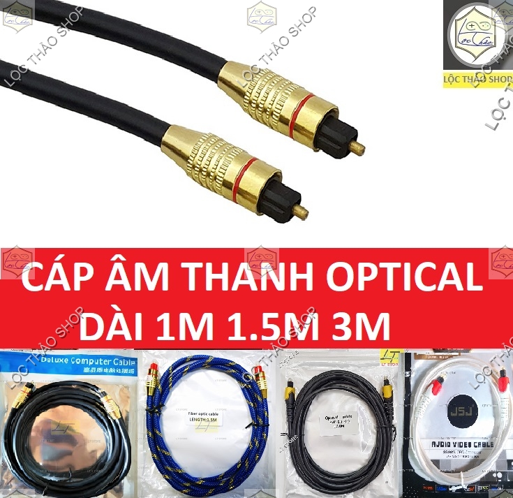 [HCM]Cáp âm thanh quang Optical dài 1M 1.5M 3M cao cấp (dây optical)