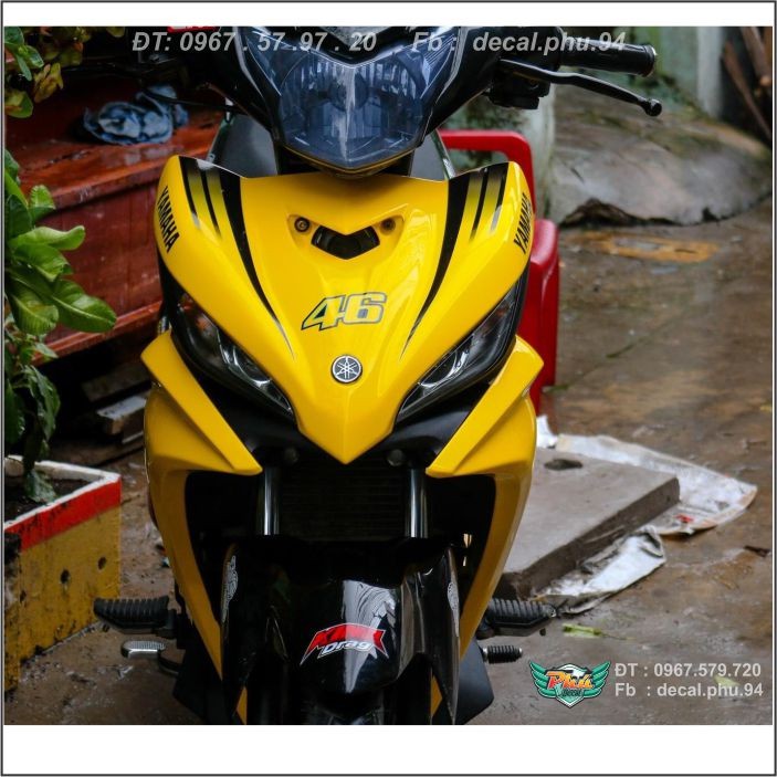 Tem rời Exciter 135 Movistar vàng đen (H)