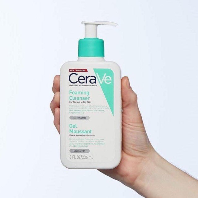 Sữa Rửa Mặt Cerave Foaming Cleanser Dòng Mới 473Ml/355Ml