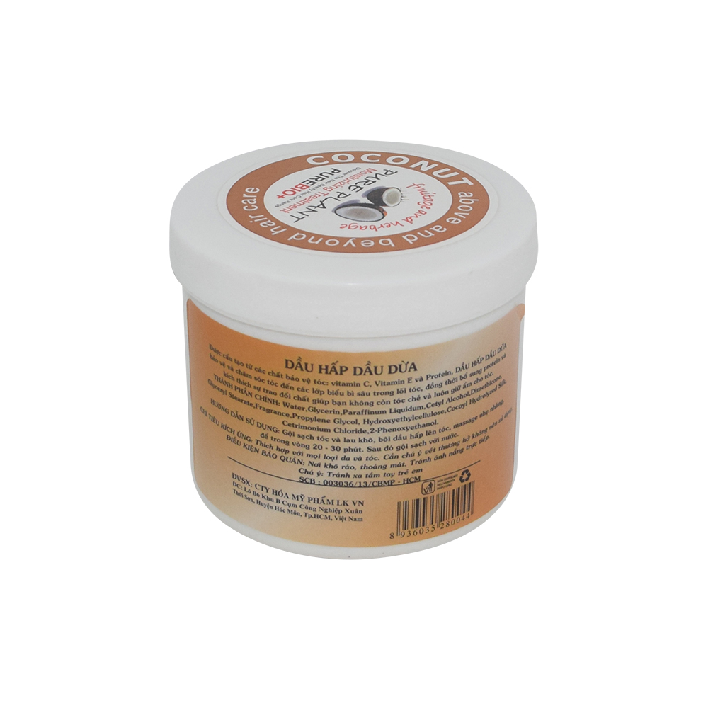 Dầu hấp dưỡng tóc tinh dầu Dừa 500ml - 1000ml ( Coconut Pureplant Repair Hair Treatment 500ml - 1000ml )