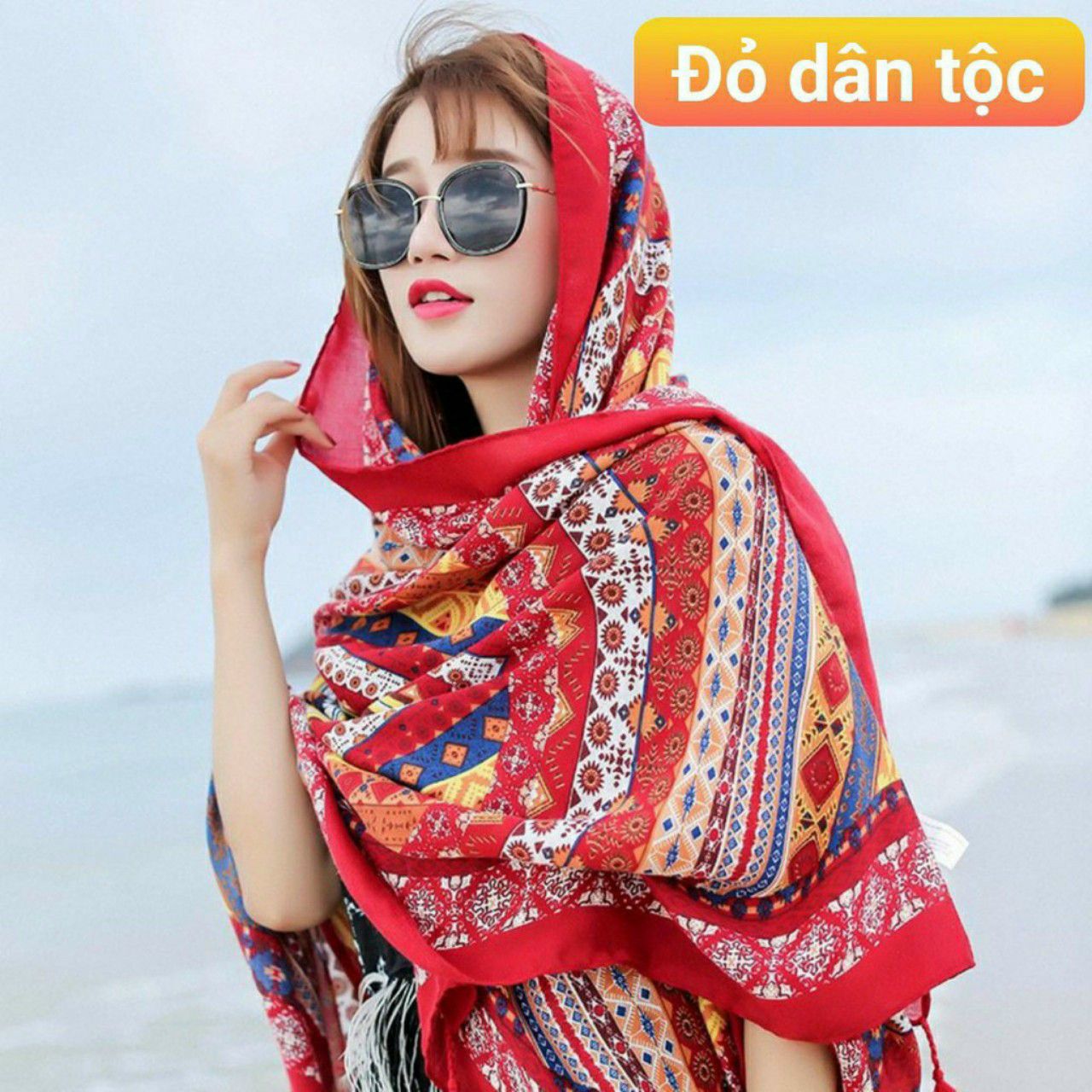 Khăn choàng tạo kiểu, khăn choàng đi biển