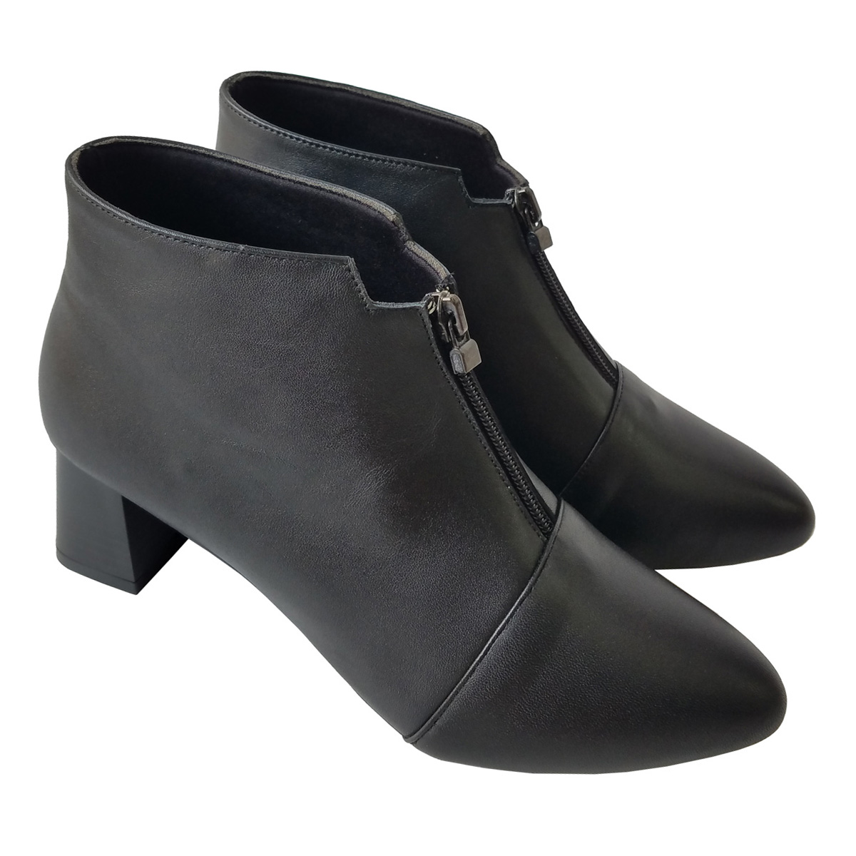 Giày boot nữ cổ thấp bigben da bò cao 5 phân btn5
