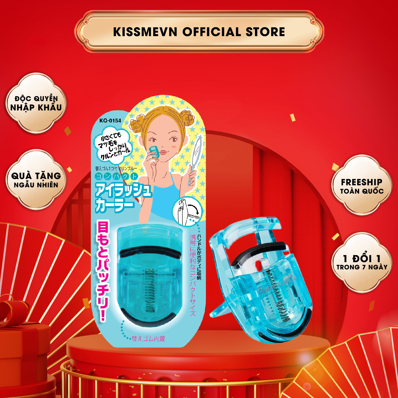 Bấm Cong Mi Thân Nhựa Kai Beauty ( 6 Màu)