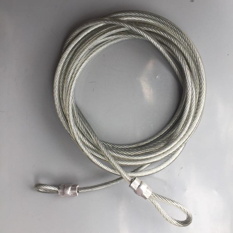 Dây cáp khoá xe bọc nhựa phi 8 dài 7m