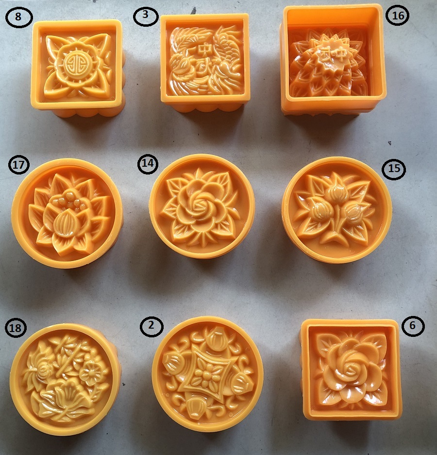 Khuôn Làm Bánh Trung Thu Nén Xôi Bánh Dẻo 200Gram 9 Mẫu  (Được Chọn Mẫu)