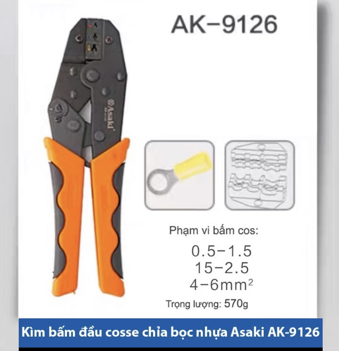 Kìm bấm cos Asaki,kềm bấm cos cao cấp Asaki,kìm bấm cốt,kiềm bấm cos tròn,kìm cos,kềm cos,kiềm cos,kìm bóp cos,kềm bóp cos,kềm ép cos,kìm ép cos,kiềm ép cos,kìm kẹp cos,kềm kẹp cos,kiềm kẹp cos,kiềm bấm cos