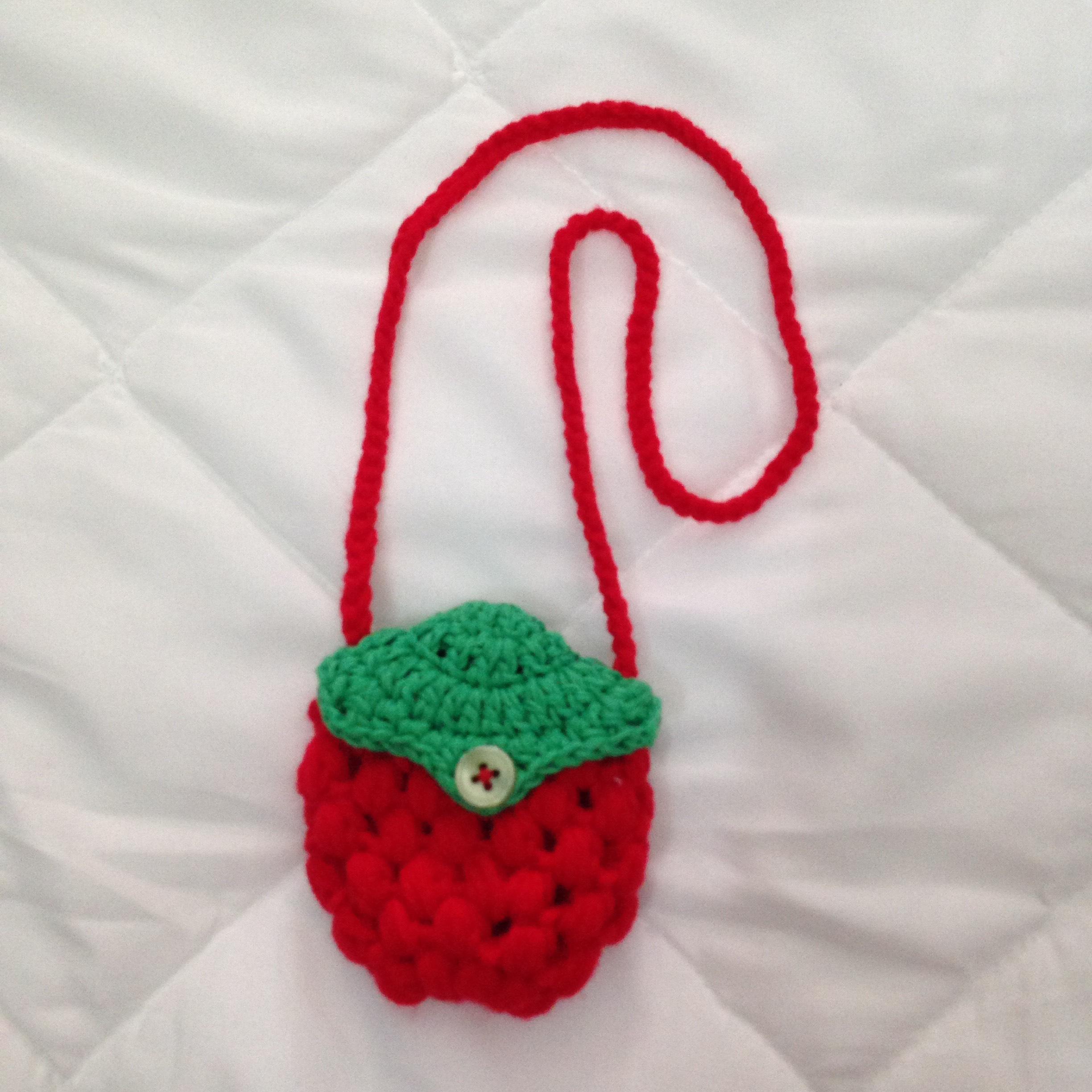 Túi len đựng tỏi mini cho bé handmade ( Màu ngẫu nhiên )