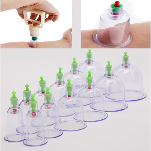 Bộ Giác Hơi 12 Ống Hút Chân Không, Không Cần Dùng Lửa, Giảm Đau Vai, Cổ Lưng, Gáy, Giải Cảm, Thích Hợp Người Lớn Tuổi, Người Làm Việc Nặng.