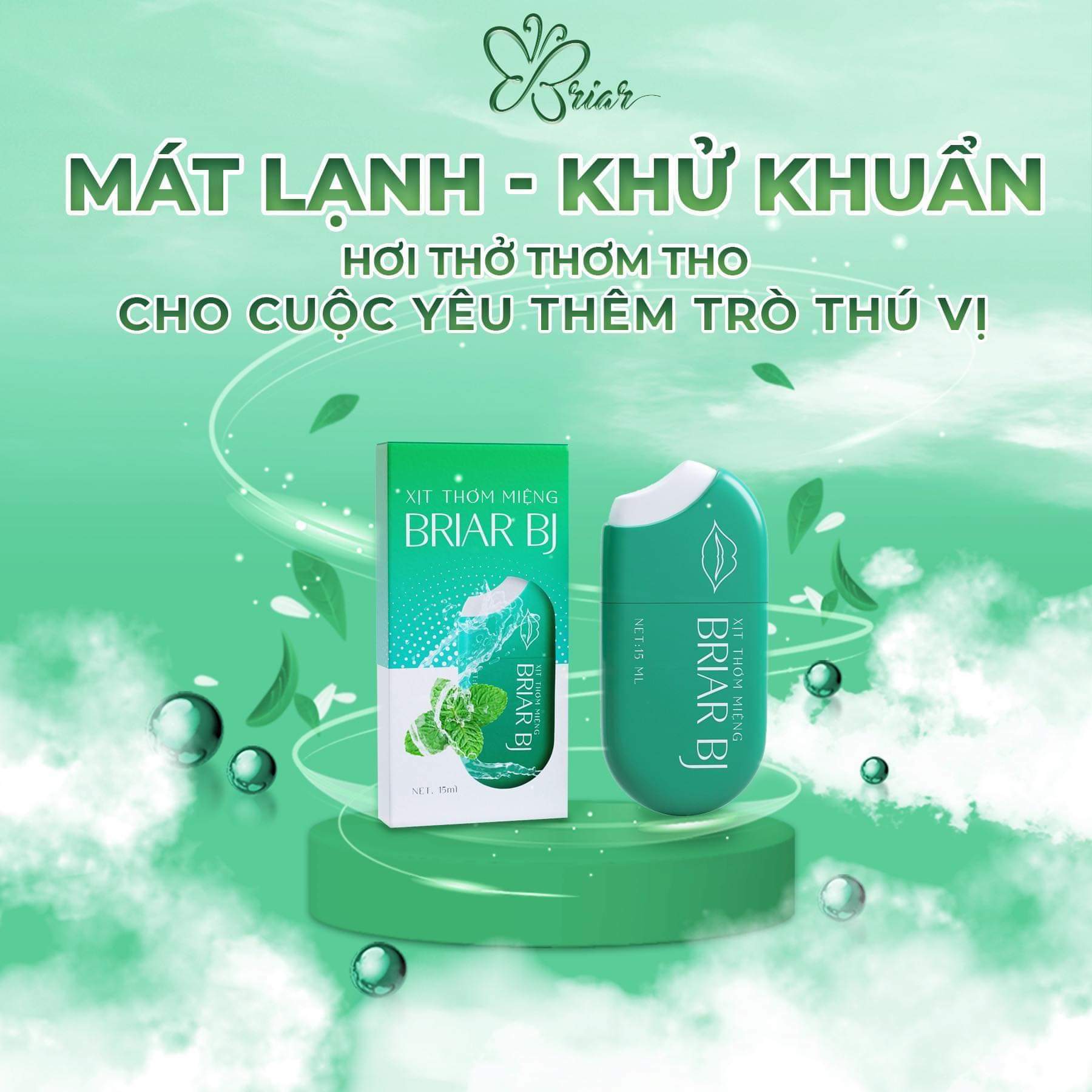 [HCM][HÀNG CHÍNH HÃNG] Xịt thơm miệng Briar BJ