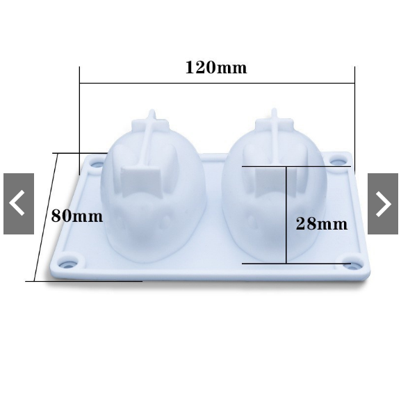 Khuôn silicone Làm Bánh Hình Thỏ / Heo (2 khoang)