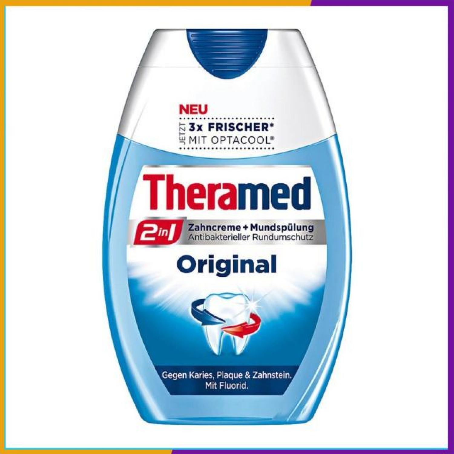 [Hàng Đức chính hãng.HN] Kem đánh răng Theramed 2in1 Đức Dạng ống dẹp{hangducairberlin}