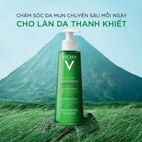 [HÀNG NHẬP KHẨU] Sữa Rửa Mặt Cho Da Dầu Mụn Vichy Normaderm Phytosolution Purifying