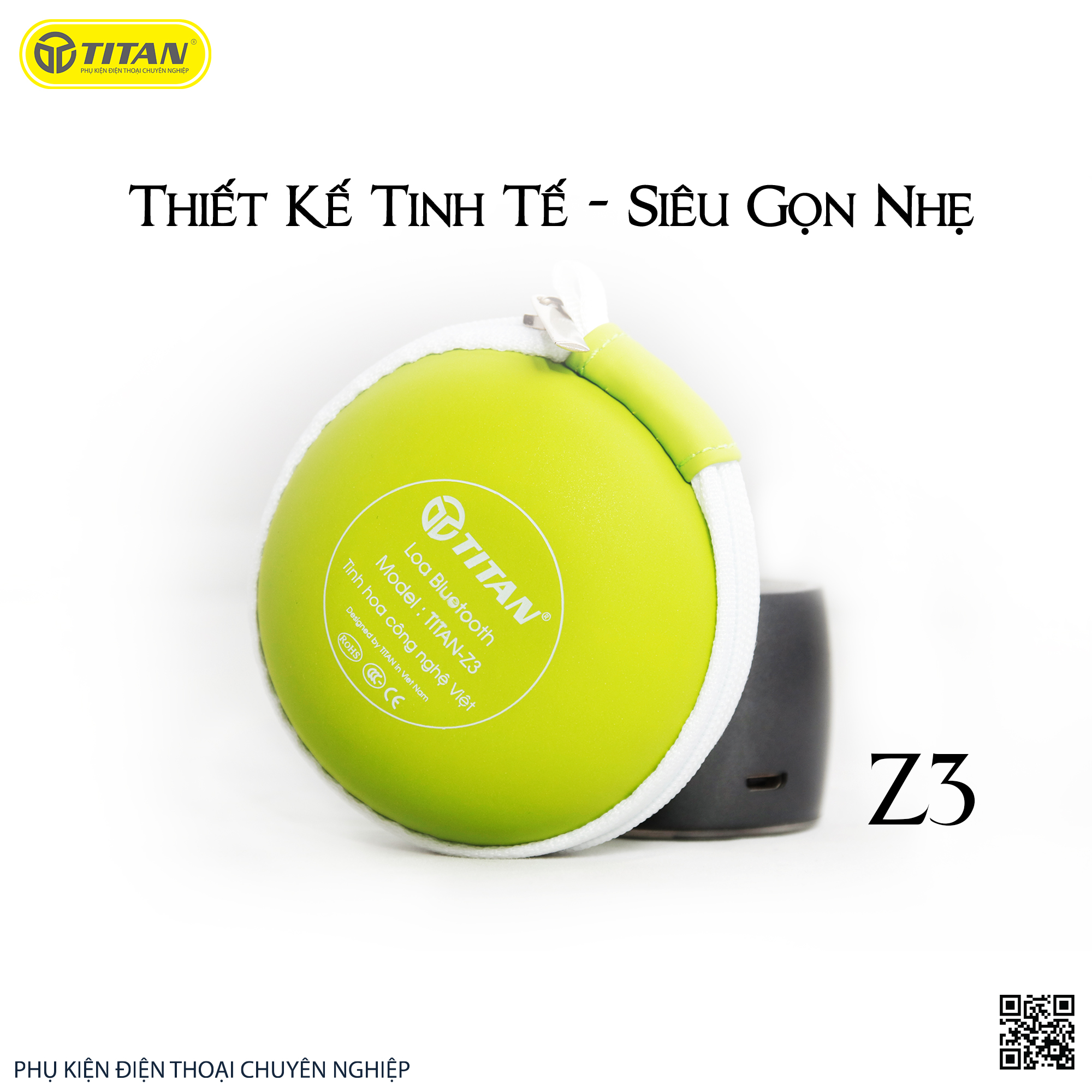 [Mã ELMAR31 Giảm 10%] Loa bluetooth TITAN - Z3 [BH 12 tháng]