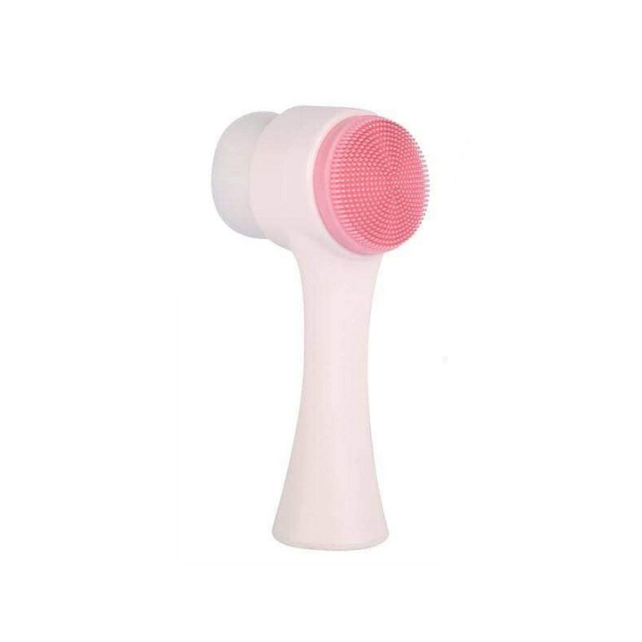 Cọ Rửa Mặt 2 Đầu sillicon Mịn màng