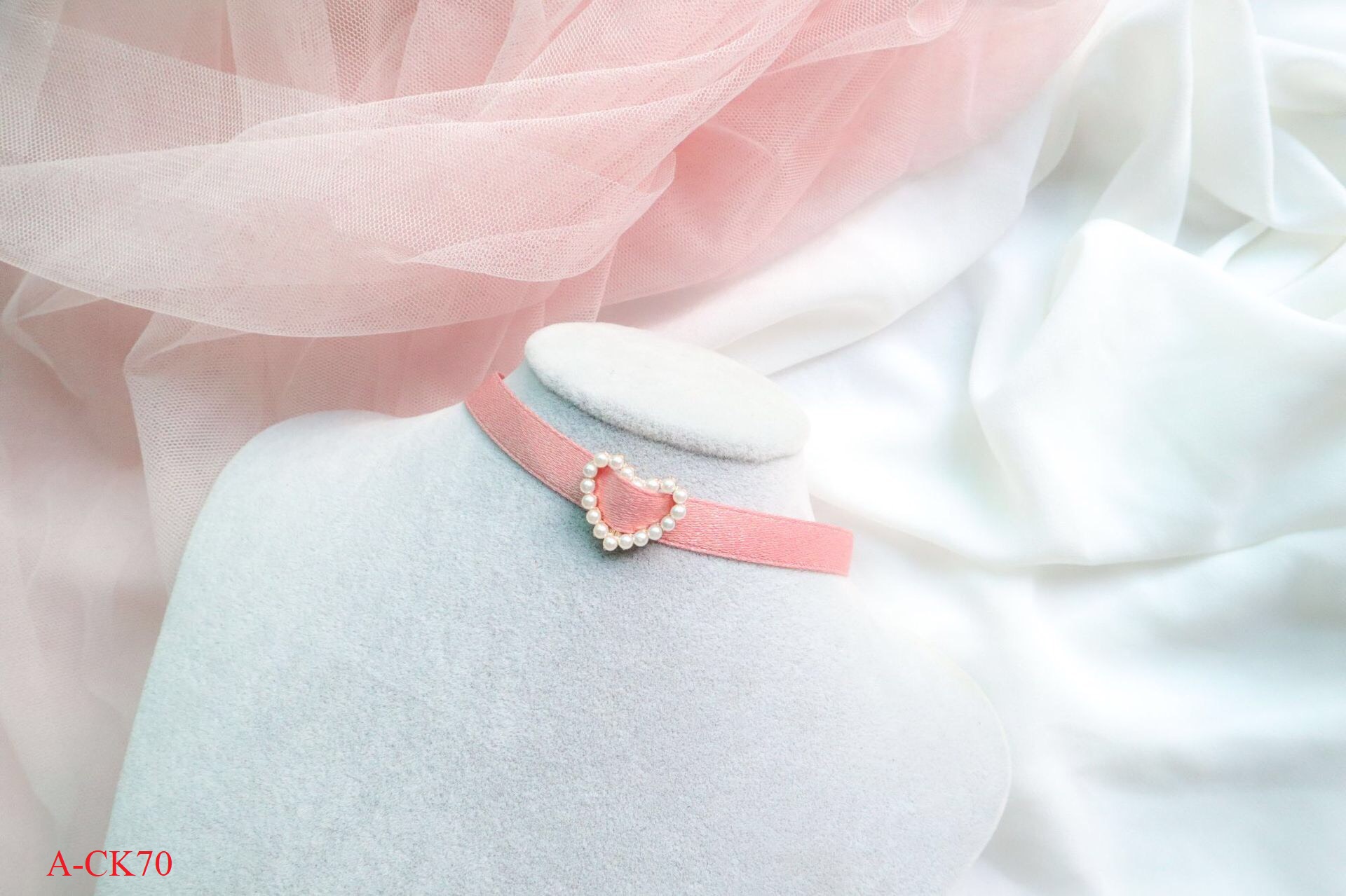 Chocker xinh BST màu hồng A-ck66-70 Mayconner