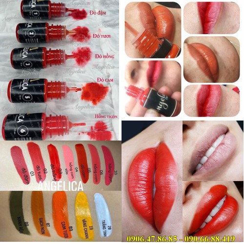 [HCM]Mực xăm Angelica 10ml của Nga