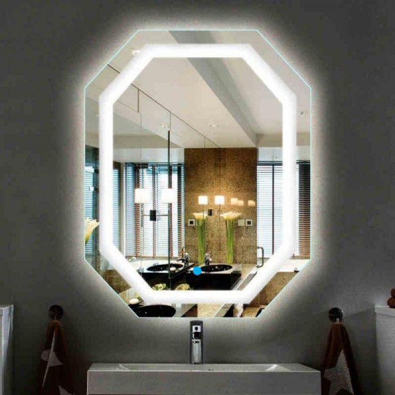 Gương đèn led - Tích hợp đèn led và công tắc cảm ứng trên gương