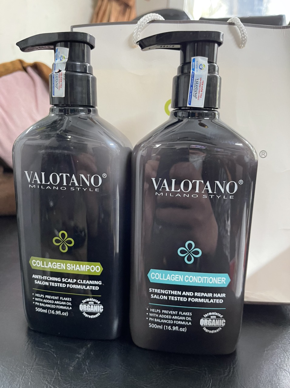 Cặp dầu gội xả VALOTANO 500ml x2