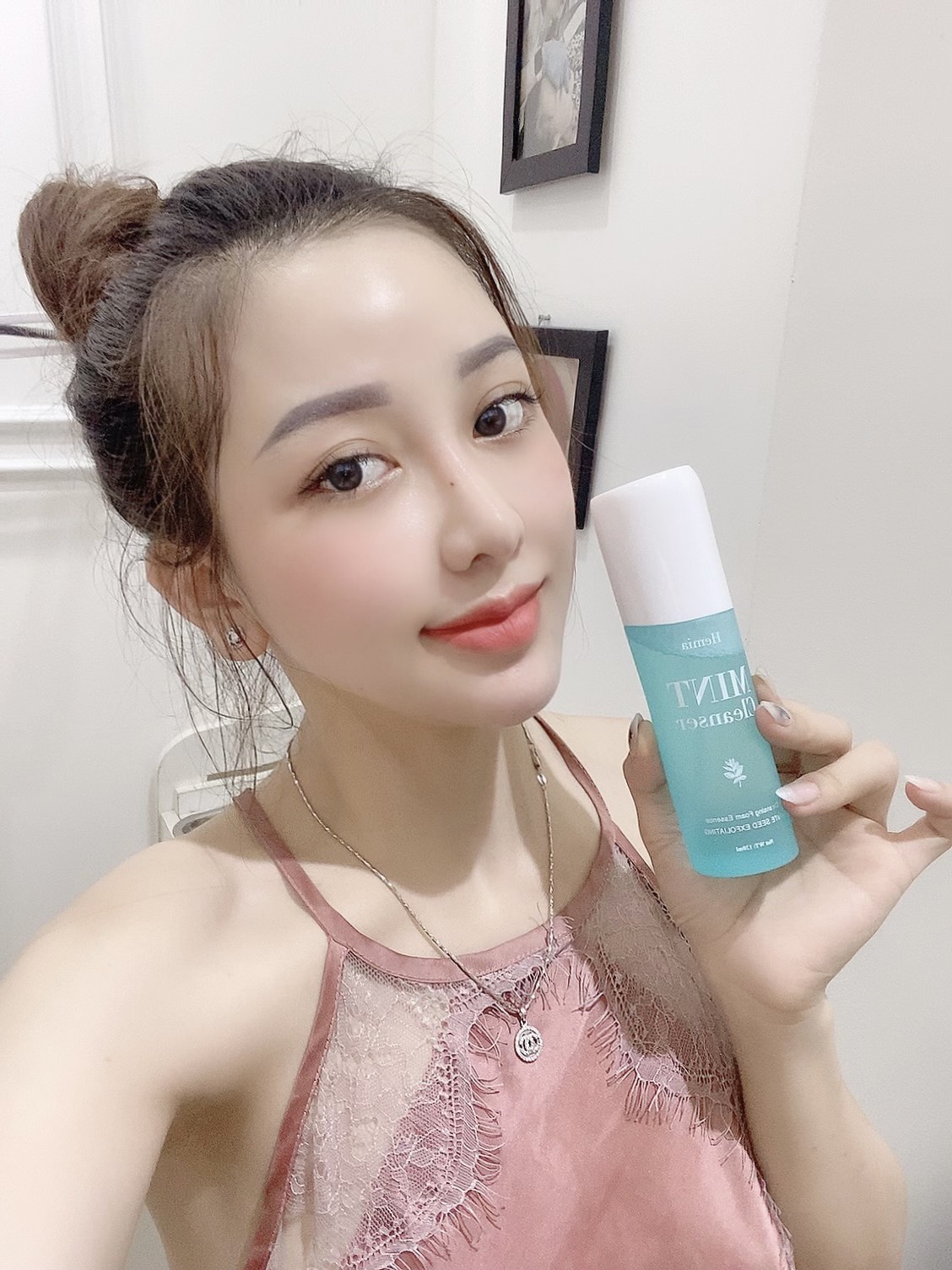 SỮA RỬA MẶT MINT CLEANSER  HEMIA [ Trắng da, ngừa Mụn]