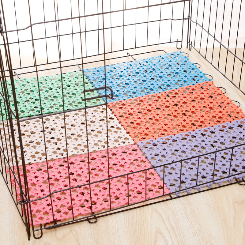 Tấm lót sàn chuồng chó, mèo PetX bằng nhựa nhiều màu bằng nhựa PVC 20x30cm