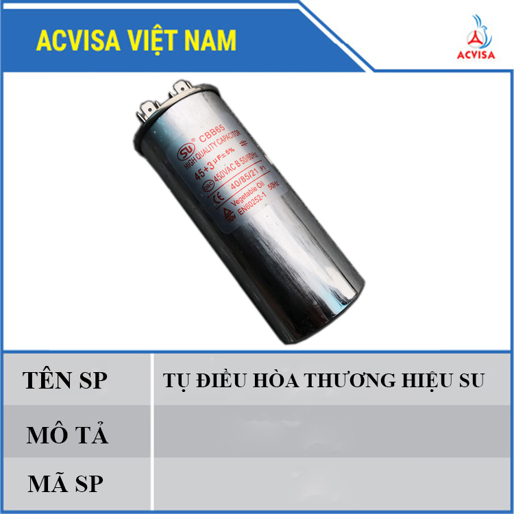 Combo 2 tụ điều hòa 3 chân 50+5uf